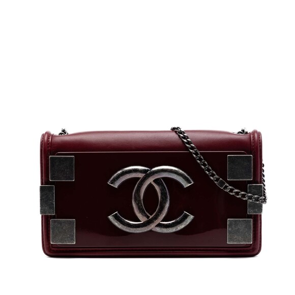 Chanel Handbags - Pre-Loved Chanel Lambskin and Acrylic Boy Brick Horizontal Flap